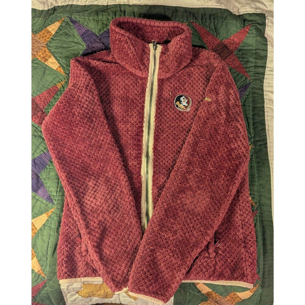 Columbia Fleece Jacket Women's Maroon Florida State Seminoles College